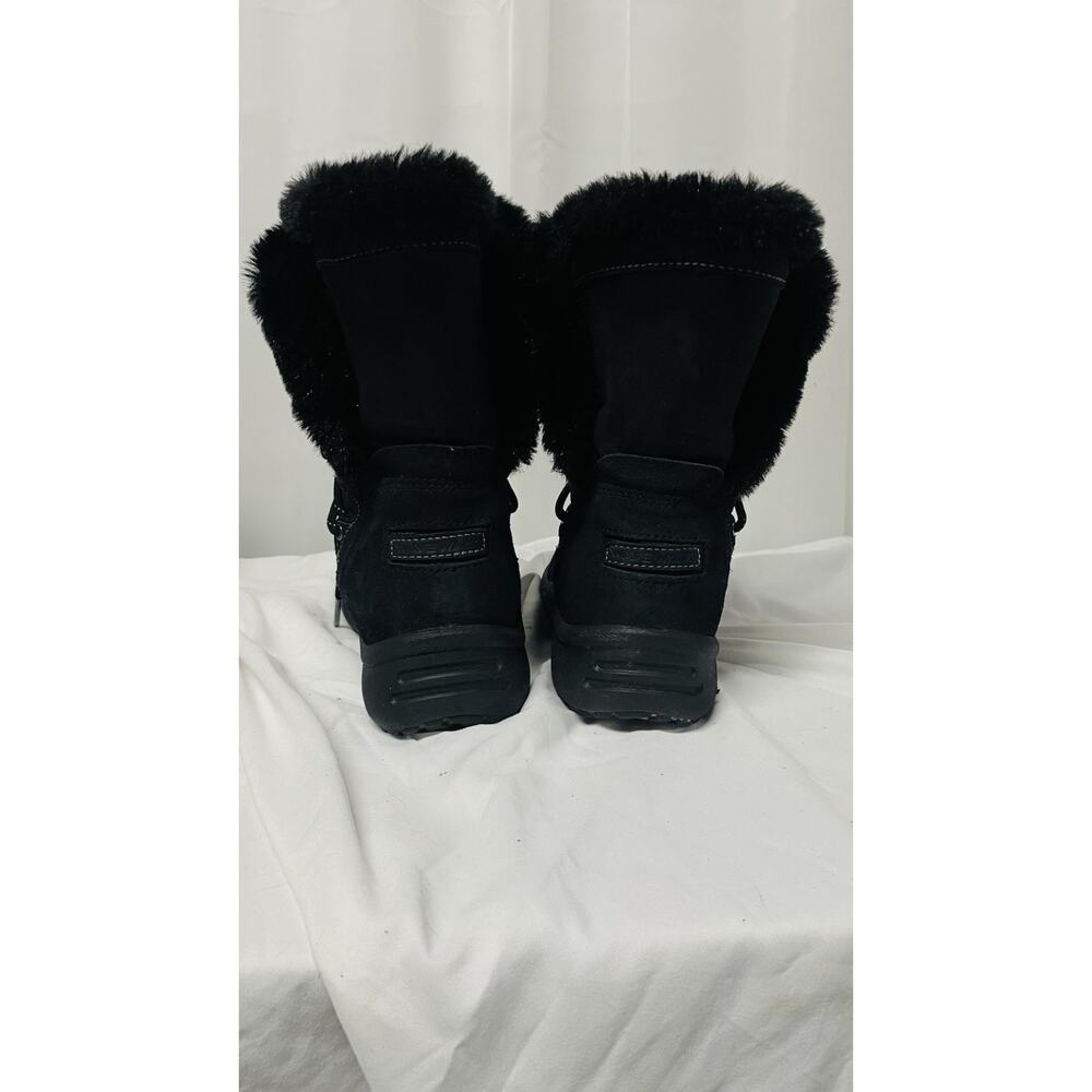 •Clarks Winter Boots Wave Walk Leather Faux Fur Insulated Waterproof 9.5 - Picture 5 of 10